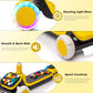 ToyRides Elite Kids Ride On 3-Wheel Scooter W/Buildable Blocks, Aged 3-9, Yellow