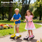 ToyRides Elite Kids Ride On 3-Wheel Scooter W/Buildable Blocks, Aged 3-9, Yellow