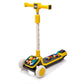 ToyRides Elite Kids Ride On 3-Wheel Scooter W/Buildable Blocks, Aged 3-9, Yellow