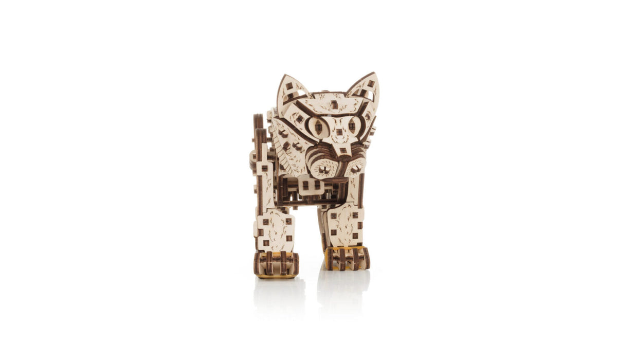 Kitten — Mechanical Wooden Model, 236 Pieces