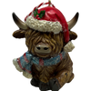Festive Fiona Highland Cow Christmas Ornament
