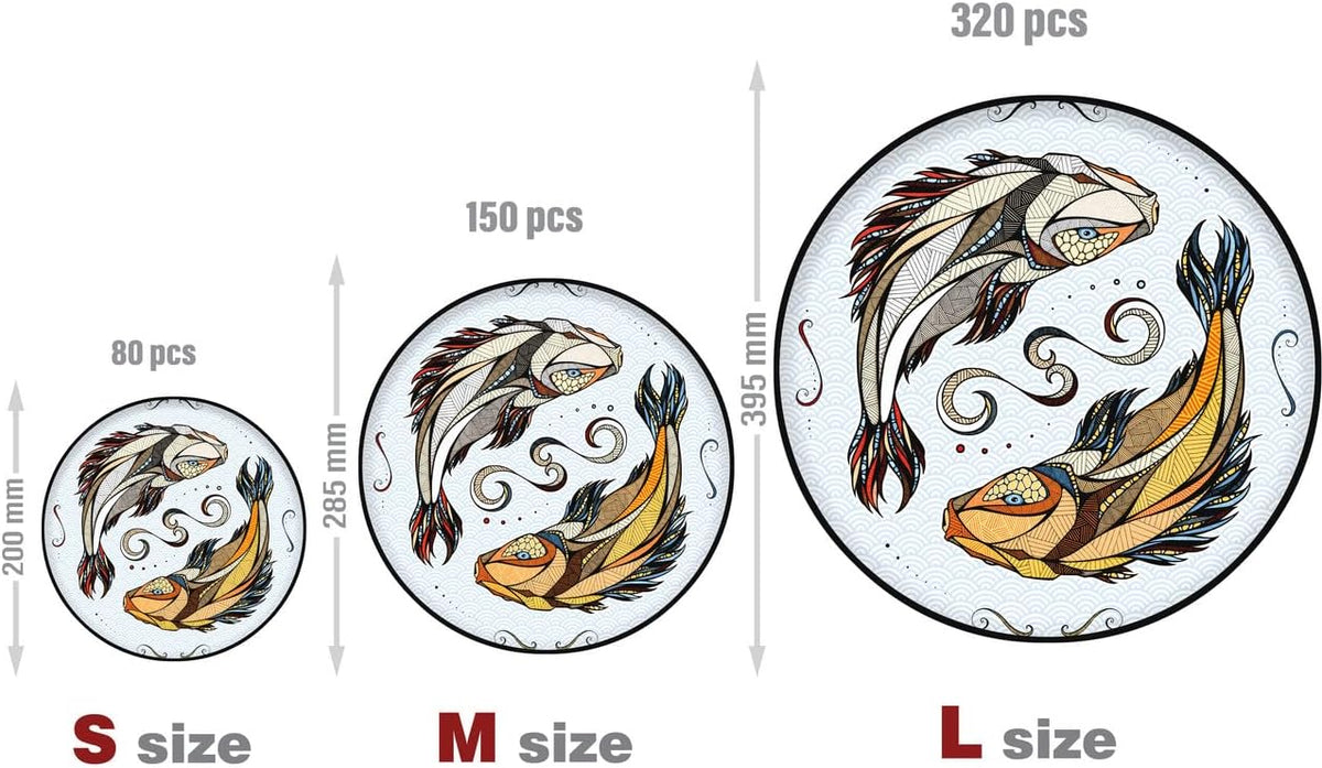 Koi Fish — Wooden Jigsaw Puzzle