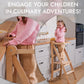 Learning Tower: Foldable Step Stool for Toddlers - Beige