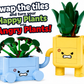 Angry Face Tiles for LEGO Set 10349 Happy Plants