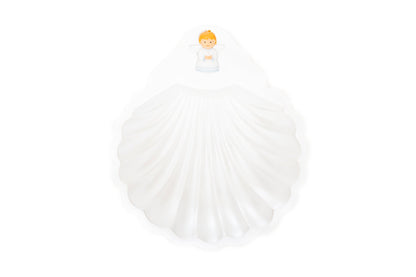 Baptism Shell Guardian Angel Boys | Divine Protection | Little Drops of Water