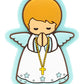 Baby Boy Angel Catholic Fridge Magnet | Guardian Protection | Little Drops of Water