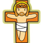 Jesus Cross Catholic Fridge Magnet | Crucifixion Love | Little Drops of Water