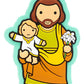 Saint Joseph Catholic Fridge Magnet | Fathers Patron | Little Drops of Water