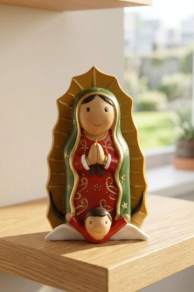 Lady of Guadalupe Miniature Saint Statue