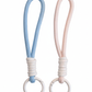 Little Buddy Lanyard Duo - Pink & Blue Plush | Toy Lanyards and Clips