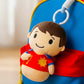 Little Buddy Lanyard Duo - Pink & Blue Plush | Toy Lanyards and Clips