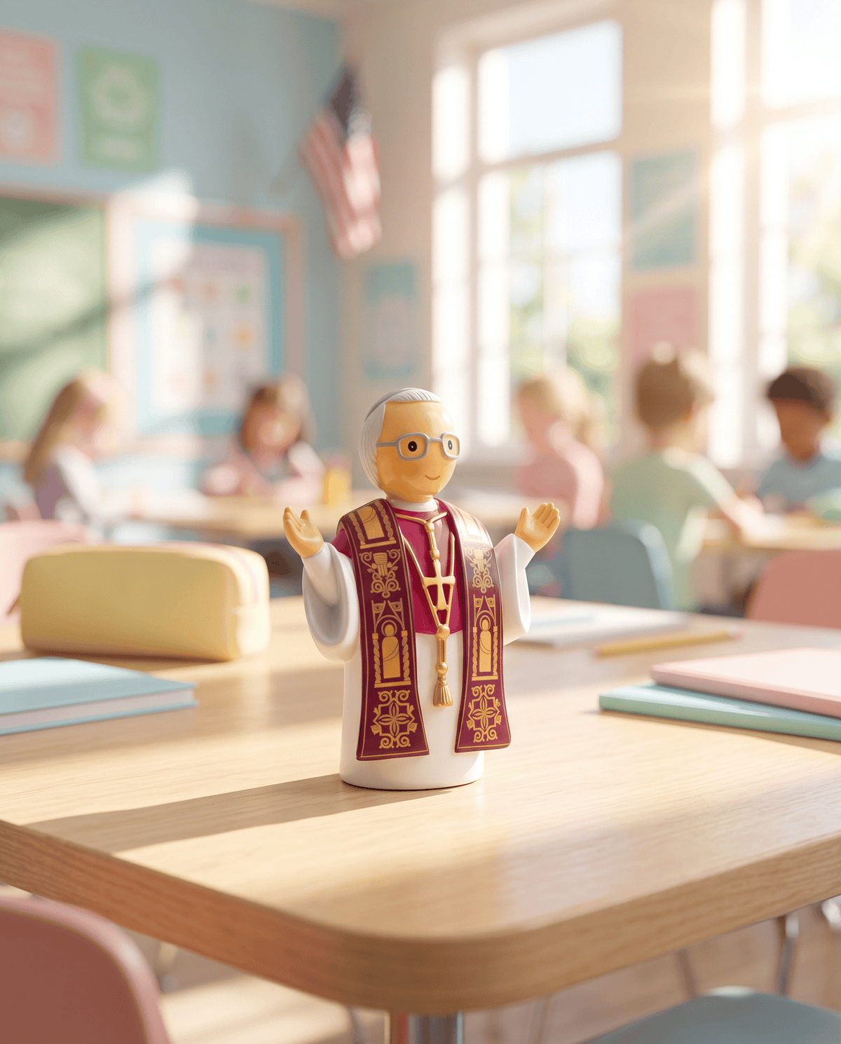Pope Leo XIV Miniature Saint Statue