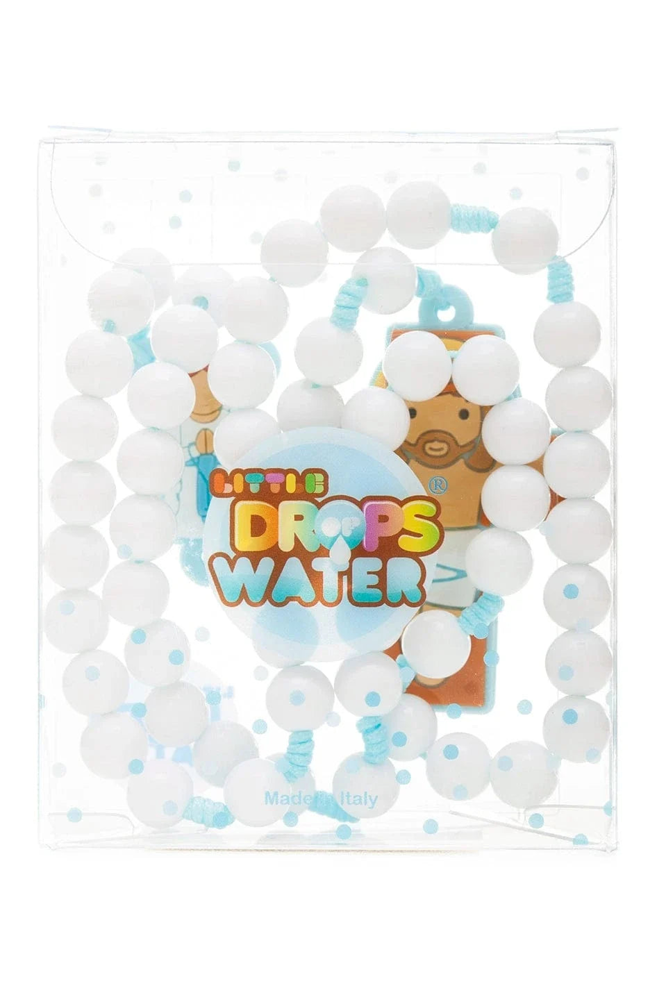 First Communion Catholic Rosary Boys | Blue Prayer Beads | Little Drops of Water