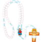 Sacred Heart Catholic Rosary Boys | Blue Prayer Beads | Little Drops of Water
