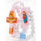 Sacred Heart Catholic Rosary Girls | Pink Prayer Beads | Little Drops of Water