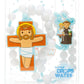 Saint Anthony Catholic Rosary Boys | Blue Prayer Beads | Little Drops of Water