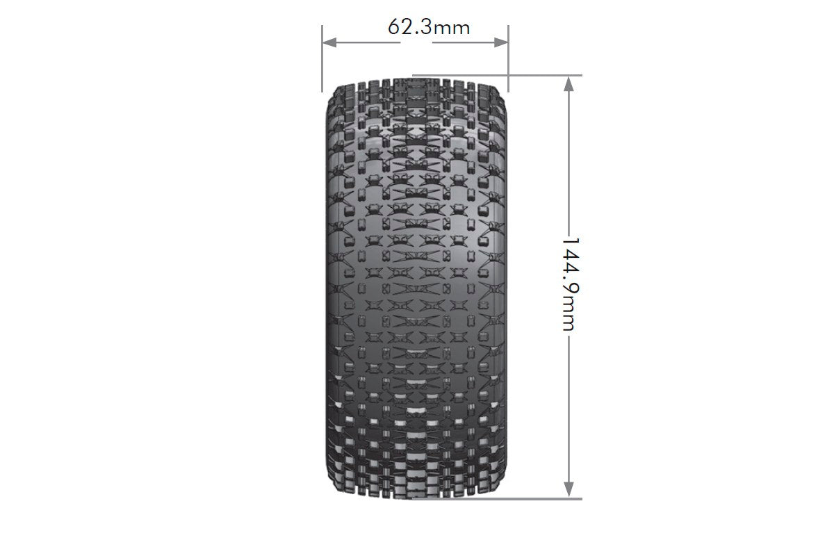 Louise R/C T-Pirate 1/8 Off-Road Truggy Tires, Super Soft, Unmounted