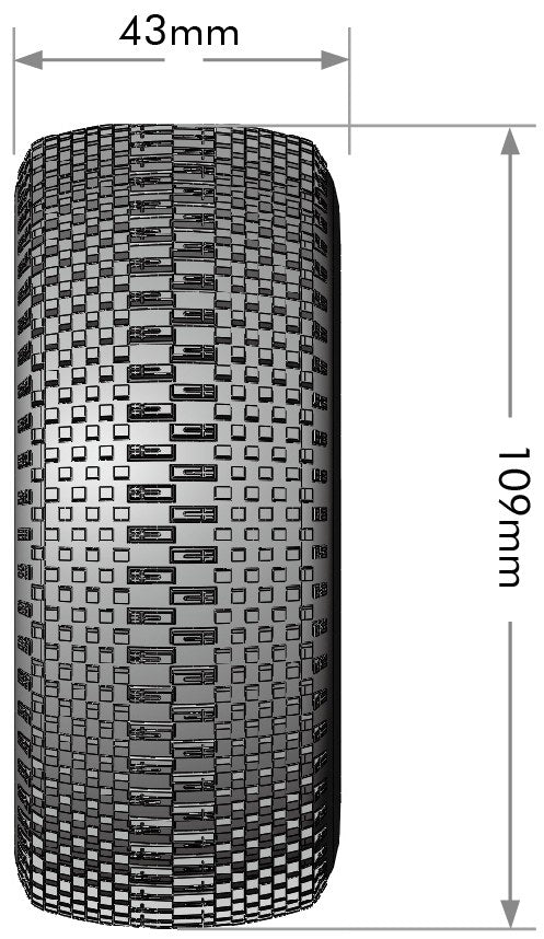 Louise R/C SC-Groove 1/10 Short Course Tires Soft 12mm 14mm 17mm Removable Hex Mounted Black Rim Pair