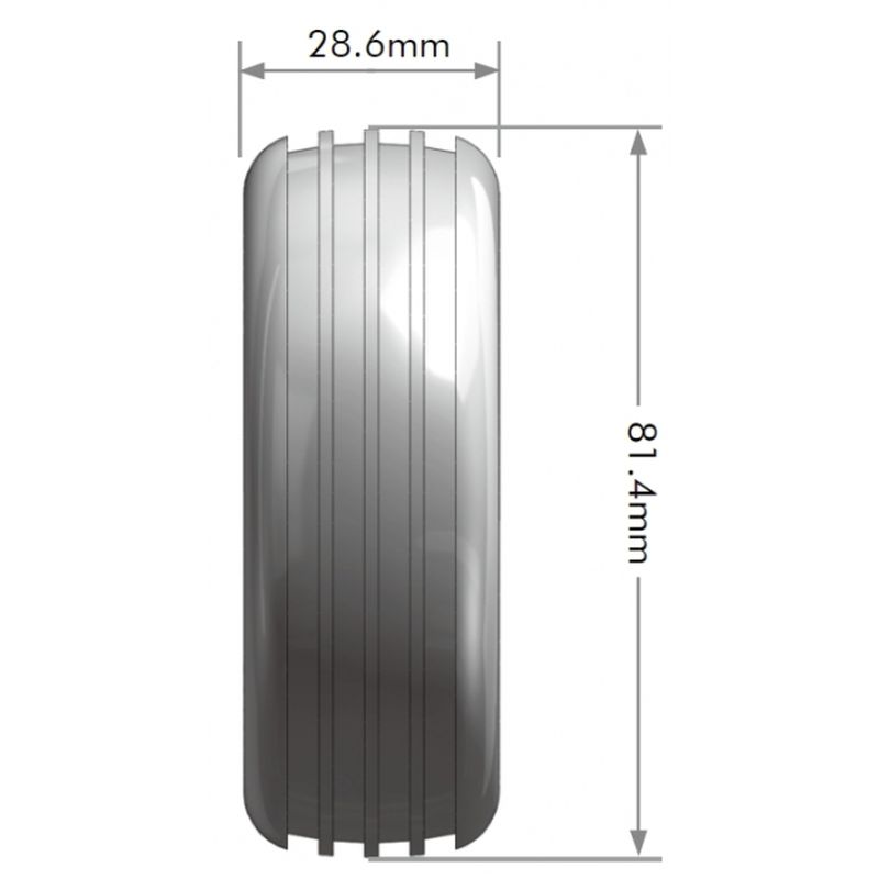 Louise R/C E-Orbit 1/10 2WD Front Buggy Tires Soft, Mounted White (12mm Hex)