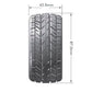 Louise R/C ST-Rocket 1/16 Stadium Truck Tires 12mm Hex Soft Mounted Black Spoke Rim Pair