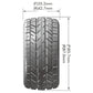 Louise R/C E-Rocket 1/10 4WD Rear Buggy Tires Soft, Mounted White (12mm Hex)