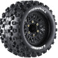 Louise R/C MT-Uphill Soft 1/10 Monster Truck Tires, Removable Hex (0" & 1/2" Offset)