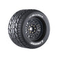 Louise R/C MT-Rocket Sport 1/8 3.8" Monster Truck MFT Belted Road Tires, 17mm Hex (0" & 1/2" Offset)