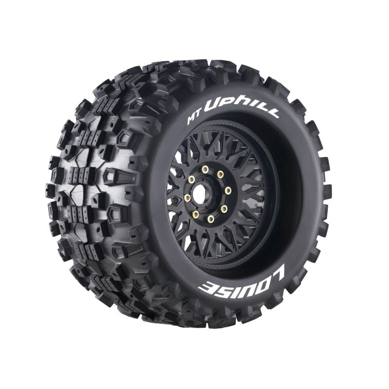 Louise R/C MT-Uphill Sport 1/8 4.2" Monster Truck MFT Belted Tires, 17mm Hex (0" & 1/2" Offset)