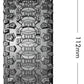 Louise R/C SC-Uphill 1/10 Short Course Tires Soft 12mm 14mm 17mm Removable Hex Mounted Black Rim Pair