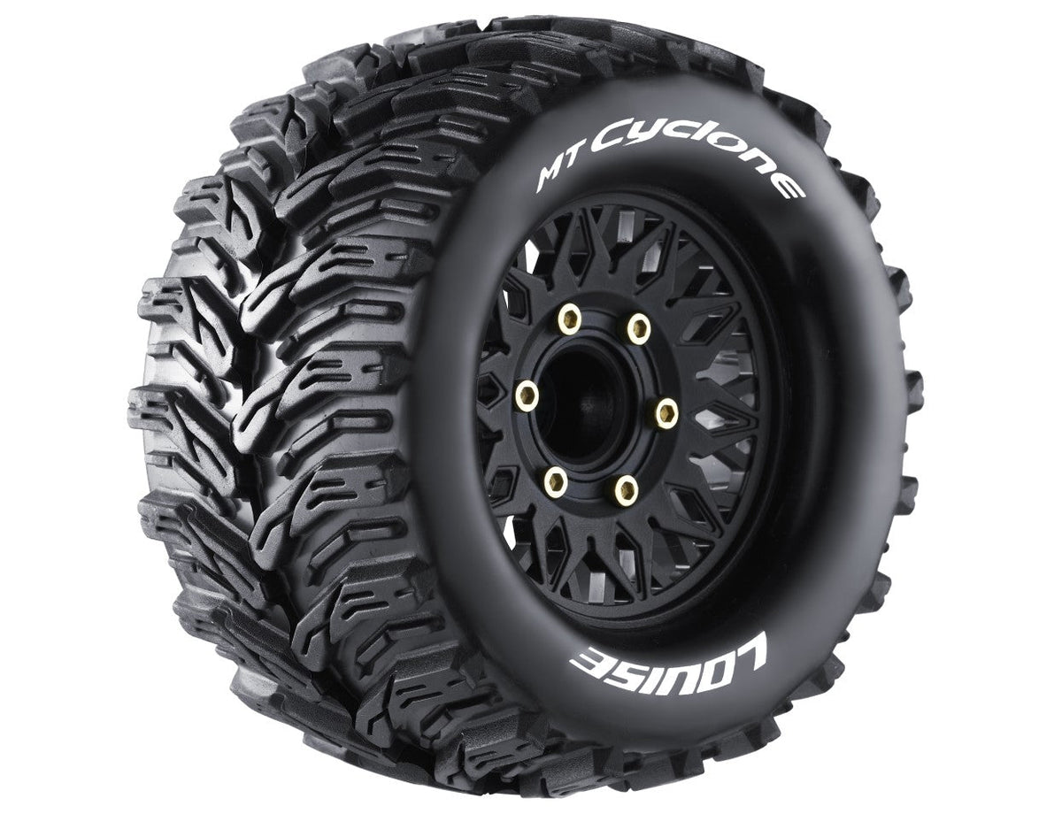 Louise R/C MT-Cyclone Soft 1/10 Monster Truck Tires, Removable Hex (0" & 1/2" Offset)