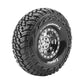Louise R/C CR-Griffin 1/10 1.9" Crawler Tires Mounted 12mm Hex Black Chrome Rim Pair