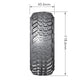 Louise R/C CR-Griffin 1/10 1.9" Crawler Tires Mounted 12mm Hex Black Chrome Rim Pair