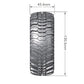 Louise R/C CR-Champ 1/10 1.9" Crawler Tires Mounted 12mm Hex Black Chrome Rim Pair