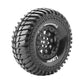 Louise R/C CR-Ardent 1/10 1.9" Crawler Tires Mounted 12mm Hex Super Soft Black Rim Pair