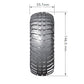 Louise R/C CR-Ardent 1/10 2.2" Crawler Tires Mounted 12mm Hex Black Chrome Rim Pair