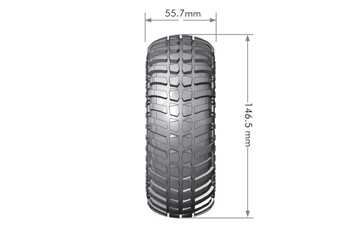Louise R/C CR-Ardent 1/10 2.2" Crawler Tires Super Soft Unmounted Pair
