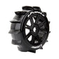 Louise R/C B-Paddle 1/8 Off-Road Buggy Tires 17mm Hex Soft Mounted Black Spoke Rim Pair