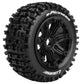 Louise R/C B-Pioneer 1/5 Off-Road Buggy Tires, Mounted on Black Rims (24mm Hex)