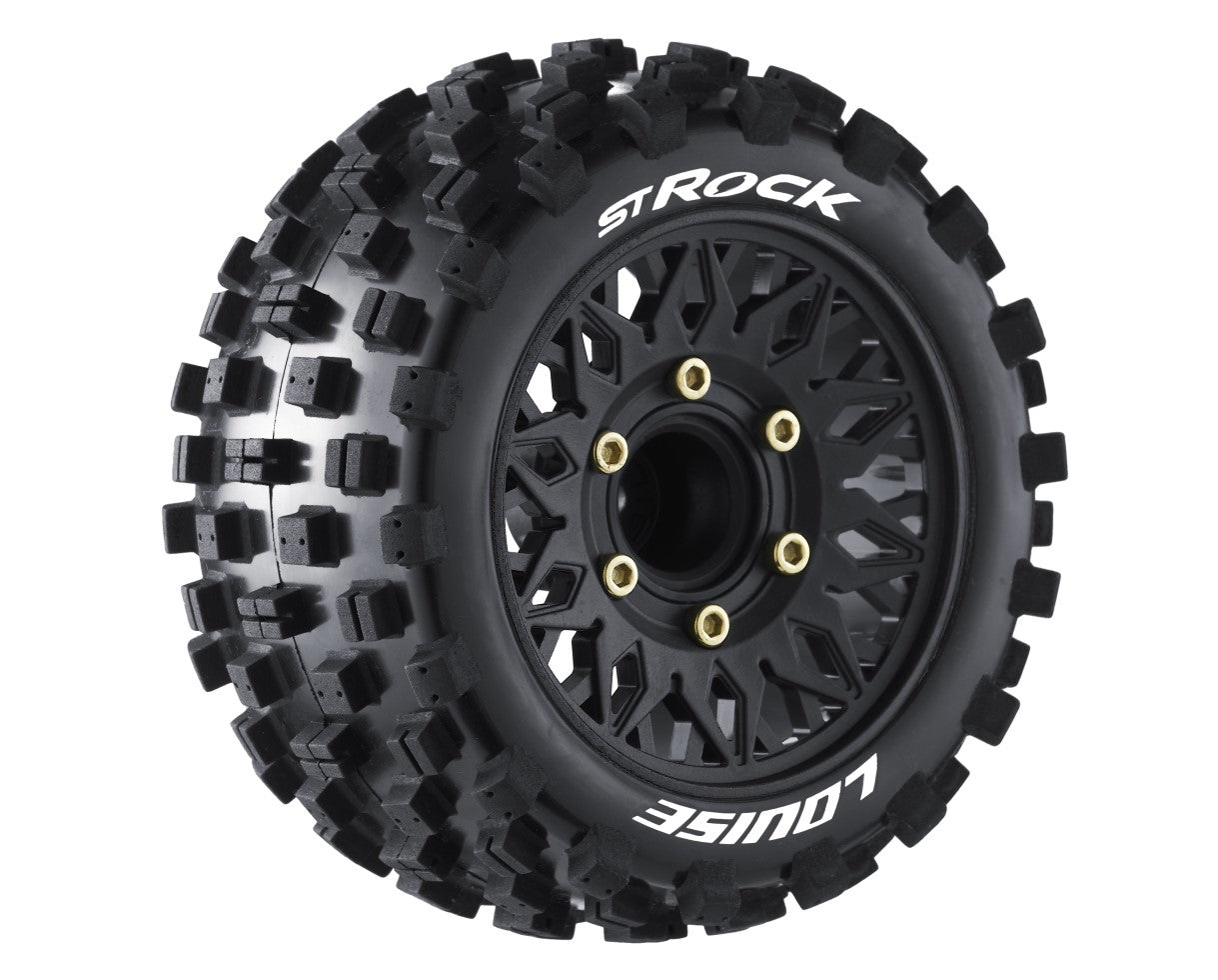 Louise R/C ST-Rock Soft 1/10 Stadium Truck Tires, Removable Hex (0" & 1/2" Offset)