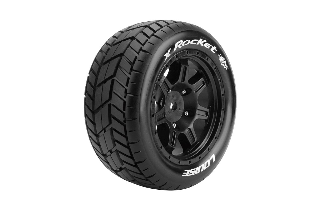 Louise R/C MFT X-Rocket Belted Monster Truck Tires Mounted 24mm Hex Pair for Arrma Kraton 8S