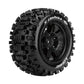 Louise R/C MFT X-Uphill Sport Monster Truck Belted Tires Mounted 24mm Hex Pair for Traxxas X-MAXX / XRT