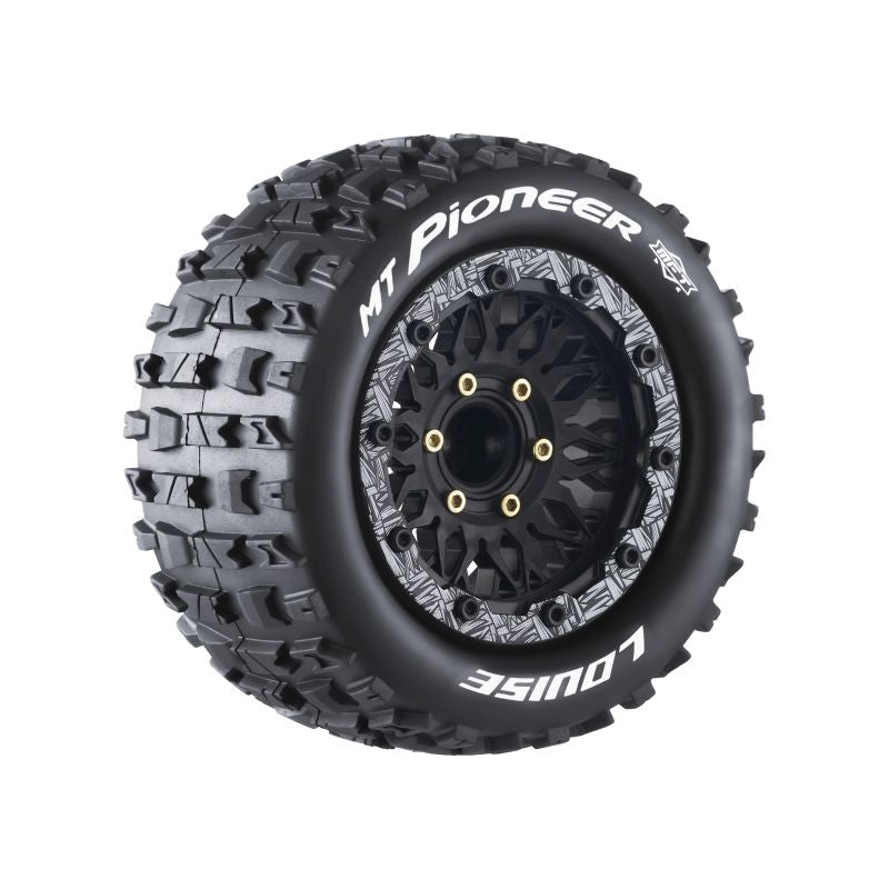Louise R/C MFT MT-Pioneer Soft 1/10 Monster Truck Tires, Removable Hex (0" & 1/2" Offset)