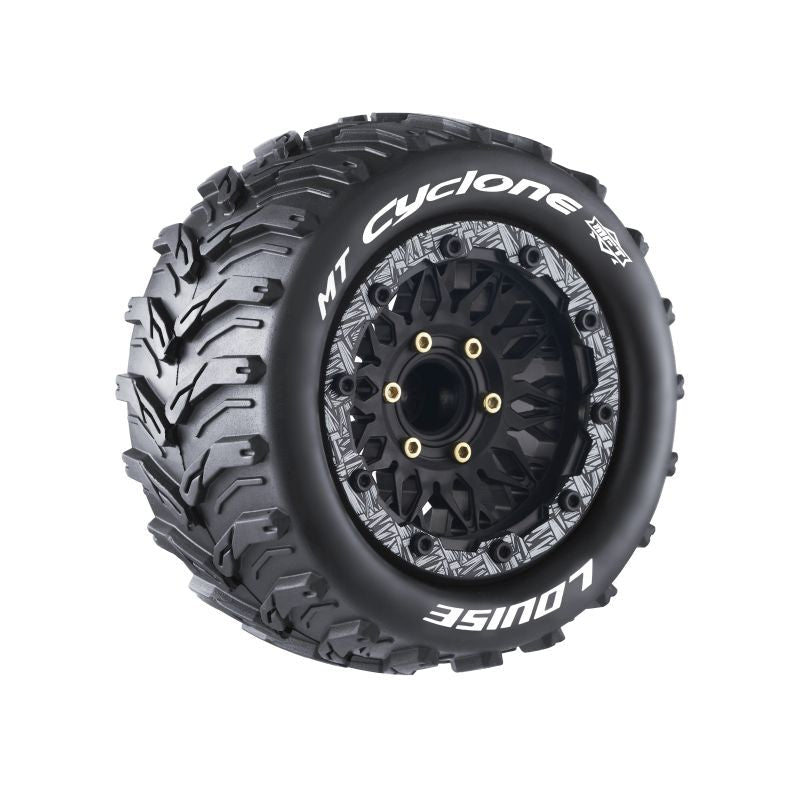Louise R/C MFT MT-Cyclone Soft 1/10 Monster Truck Tires, Removable Hex (0" & 1/2" Offset)