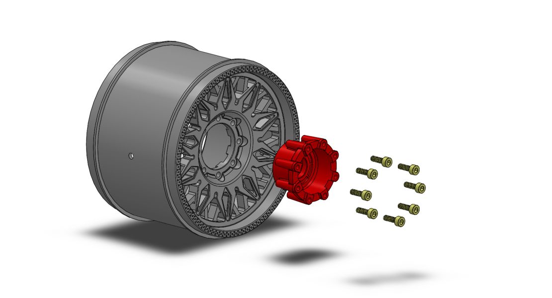 Louise R/C MFT ST-Rocket Soft 1/10 Stadium Truck Tires, Removable Hex (0" & 1/2" Offset)