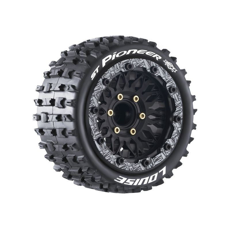 Louise R/C MFT ST-Pioneer Soft 1/10 Stadium Truck Tires, Removable Hex (0" & 1/2" Offset)