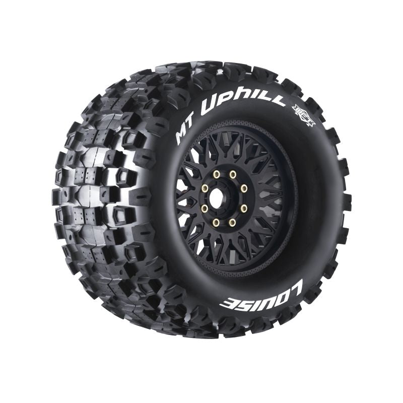 Louise R/C MT-Uphill Sport 1/8 3.8" Monster Truck MFT Belted Tires, 17mm Hex (0" & 1/2" Offset)