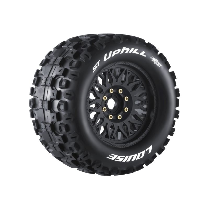 Louise R/C ST-Uphill Sport 1/8 3.8" Stadium Truck MFT Belted Tires, 17mm Hex (0" & 1/2" Offset)