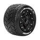 Louise R/C MT-Rocket Sport MFT Belted Tires Bead-Lock 2.8" 17mm Hex 1/2" Offset Pair for Traxxas MAXX