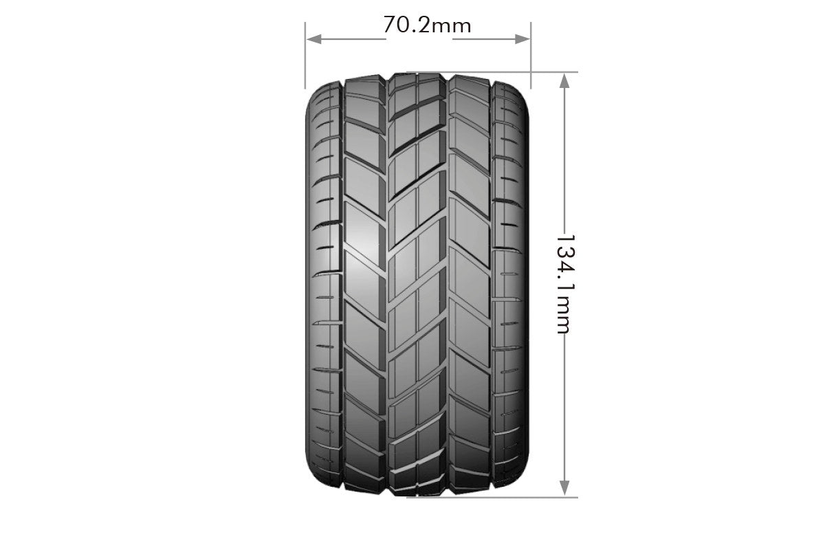 Louise R/C MT-Rocket Sport MFT Belted Tires Bead-Lock 2.8" 17mm Hex 1/2" Offset Pair for Traxxas MAXX