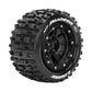 Louise R/C MT-Pioneer Sport MFT Belted Tires Bead-Lock 2.8" 17mm Hex 1/2" Offset Pair for Traxxas MAXX